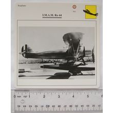 I.M.A.M. Ro 44 - Italy - Seaplane - Collectors Club Card