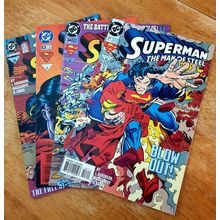 x4 Vintage Superman Comics from the 1990's. #27 - #28 -#34 - #53