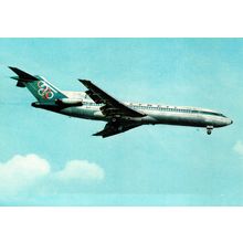 Aircraft postcard Olympic Airways Boeing B-727, SX-CBB. Unposted