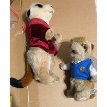 Two Soft Toy Meerkats