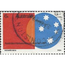 AUSTRALIA, Aboriginal Association, blue & red 1971, 6c, #5