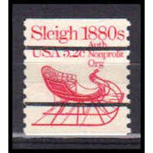 1900a 5.2c Sleigh Very Fine MNH Dry Gum PreCnx CA0998
