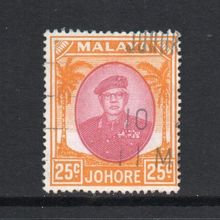 Malaysia (Johore) - 1949-55 - 25c Purple & Orange (sg142) Used