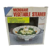 Ed's Variety Store Microwave Ajustable Vegetable steamer 8" Wide