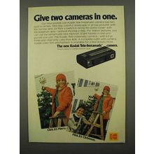 1975 Kodak Tele-Instamatic Camera Ad - Two in One