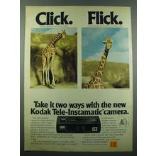 1975 Kodak Tele-Instamatic Camera Ad