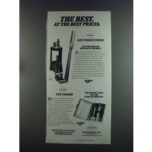 1982 Lee Precision Turret Press, Loader Ad