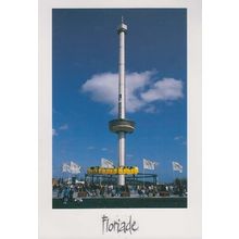Floriade 1992 Amsterdam Dutch Flower Festival Holland Flag Tower Postcard