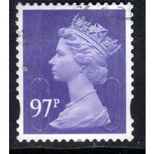 GB 2014 QE2 97p Bluish Violet security Machin ( M14L ) SG U2932 ( L972 )