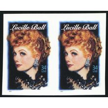 3523a, Lucille Ball Die Cutting Omitted 34¢ Major Error XF NH ** Stuart Katz