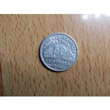 France Republic 1944B 50 Centimes Coin