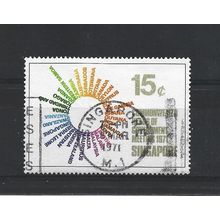 Singapore.SG146 15c Country Names forming Circle.Fine Used.Jun25
