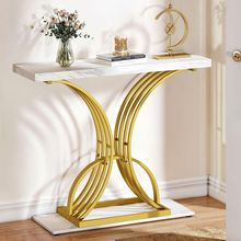 YITAHOME Gold Console Table, Modern Hallway Table for Entryway, 40 Inch Entryway