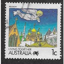 AUS 1988 1c 'LIVING TOGETHER -RELIGION' FINE USED (EBID67-118)