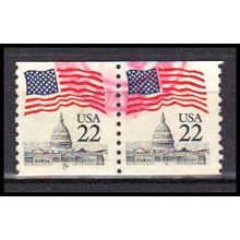Used 2115a 22c U.S. Flag Fine CNP Left 17 PA0634