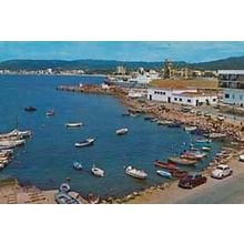 Palamos Perez Fishing Boat Ship Boats Aerial Birds Eye Spain Spanish Postcard