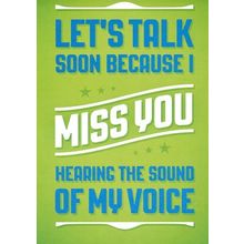 Talk Soon - Tree Free Greeting Card - 14542