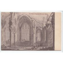 Sir Walter Scott in Melrose Abbey Roxburghshire Art Postcard