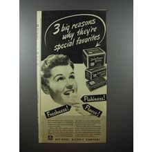 1940 Nabisco Snow Flake Sodas Cracker Ad - Reasons
