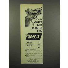 1955 BSA Martini International Mark II Rifle Ad - Best