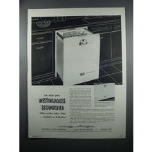 1954 Westinghouse DWC and DWD-24 Dishwashers Ad