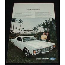 1969 Lincoln Continenetal Car Ad, NICE!!!
