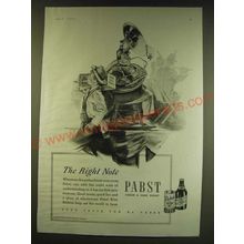 1938 Pabst Beer Ad - The right note