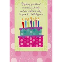 Wishing You - General Birthday Greeting Card - 01216-1