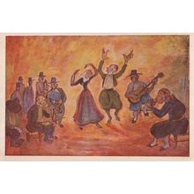 Valldemosa Danses De Majorque Spanish Painting Postcard