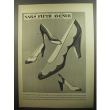 1952 Saks Fifth Avenue Shoes Ad - Transformations of the spectator