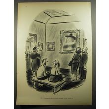 1954 Cartoon by Whitney Darrow, Jr. - If I'd painted that, people would say