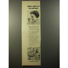 1954 Richard Hudnut Du Barry Cosmetics Ad - DuBarry makes you fair-and-peachy