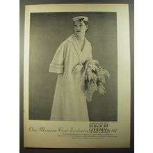 1954 Bergdorf Goodman Coat Ad - Our Mimosa Coat Exclusive