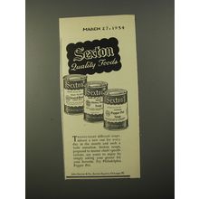 1954 Sexton Soups Ad - Sexton Quality foods