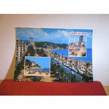 multiview, LLORET DE MAR, COSTA BRAVA, SPAIN used postcard dated 1983 =