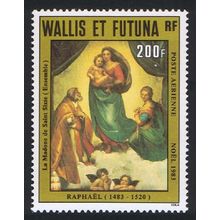 Wallis and Futuna Christmas Painting by Raphael 1983 MNH SG#436 Sc#C128