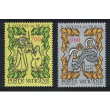 Vatican Blessed Agnes of Prague 2v 1982 MNH SG#779-780 Sc#705-706
