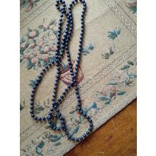 womens necklace black plastic fashion beads total length 118cm