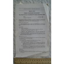 1986 Statutory Instruments No. 1253 Public Passenger Transport, School Services