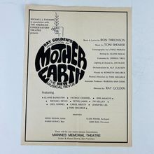 Ray Goldens Production of Mother Earth The New Musical Revue Show 1970s Brochure