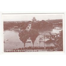 Peasholm Park and Pagoda Scarborough Postcard Yorkshire