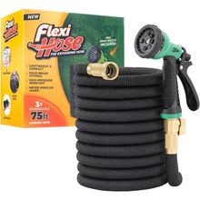 Flexi Hose Lightweight Expandable Garden Hose, No-Kink Flexibility, 3/4 Inch Sol