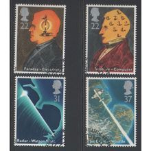 LOT#431 – GB QEII 1991, “SCIENTIFIC ACHIEVEMENTS” STAMP SET, FDI, FINE USED