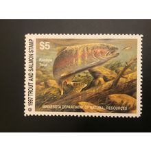 ICOLLECTZONE US Minnesota 97 Trout Stamp Stamp VF NH