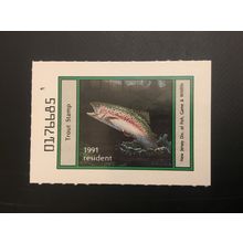 ICOLLECTZONE US New Jersey 91 Resident Trout Stamp Stamp VF NH