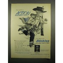 1964 Dickies Jeans Ad - His World is Action