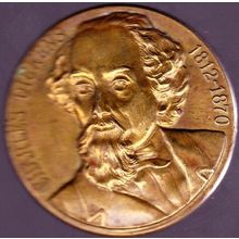 Great Britain Medallion Charles Dickens