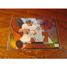 2004 Press Pass, Big Numbers, Die Cut, MATT SCHAUB,