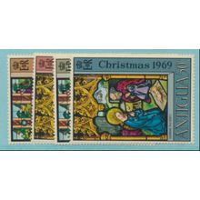 Antigua Stamps Scott #224 To 227, Mint Hinged, 1969 Christmas
