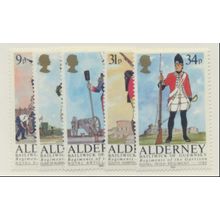 Alderney Stamps Scott #23 To 27, Mint Never Hinged